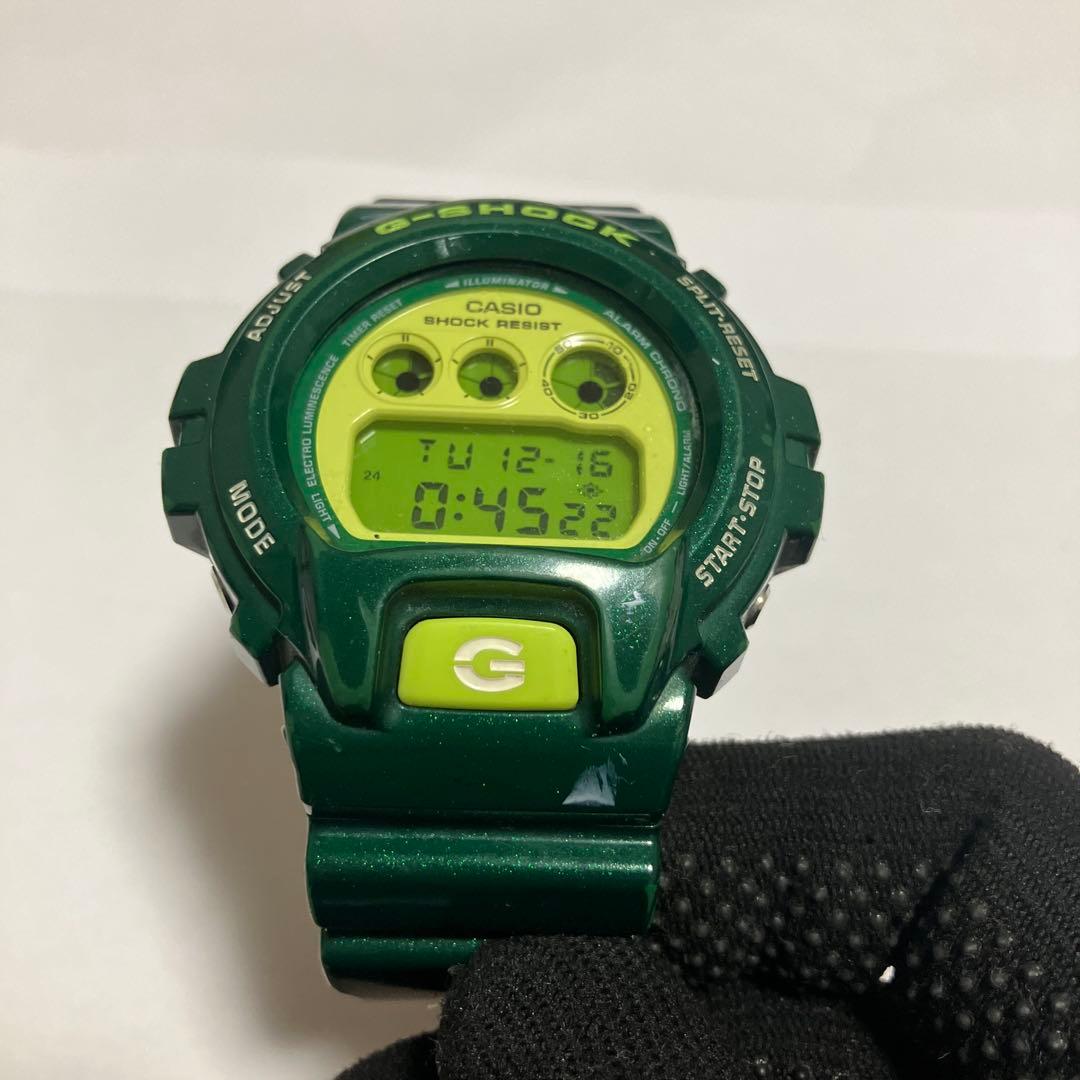 CASIO DW-6900CC-3JF クレイジーカラーズ　グリーン　傷あり