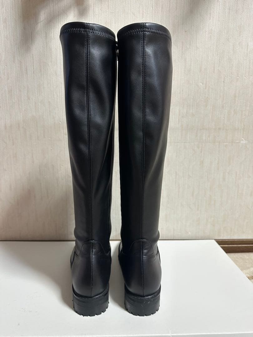 DIANA ロングブーツ レザーブーツ ブラック 黒 24cm