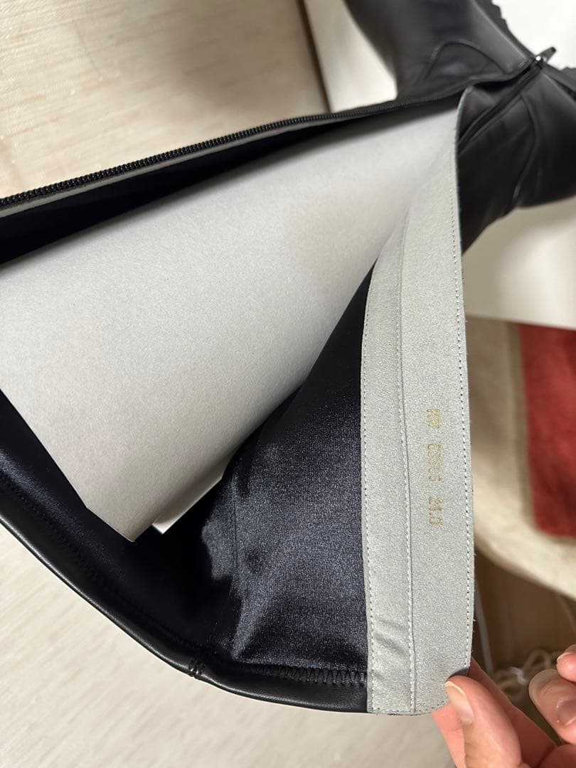 DIANA ロングブーツ レザーブーツ ブラック 黒 24cm