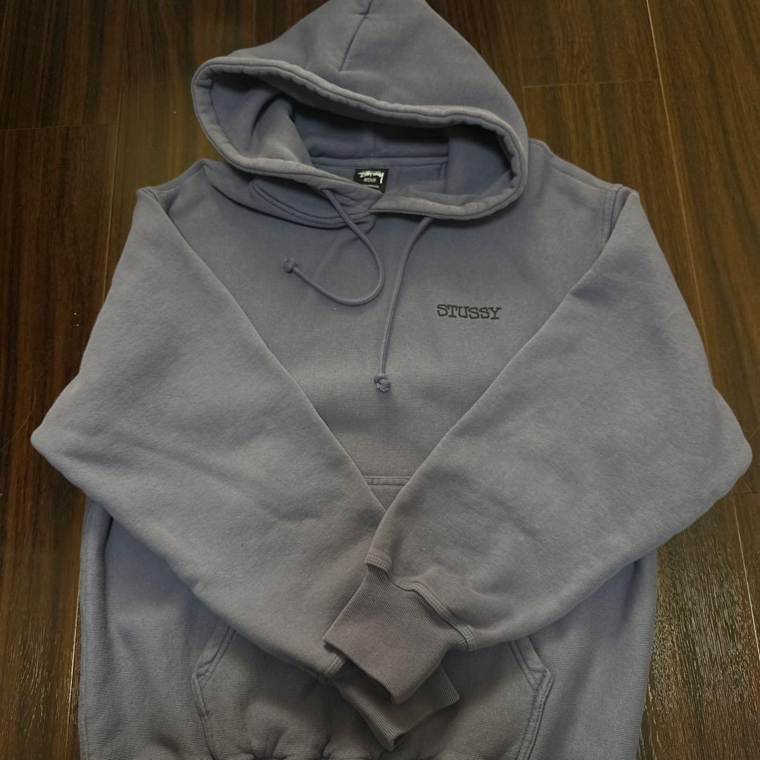 STUSSY 紫色 フード付きパーカー