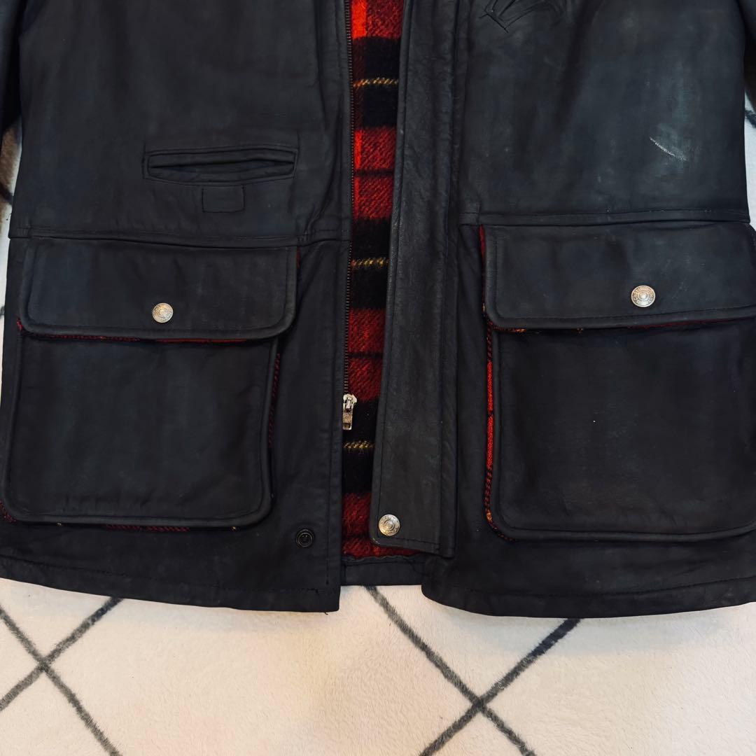 レアモデル　Schott ヌバックレザージャケット 36　ハーフコート