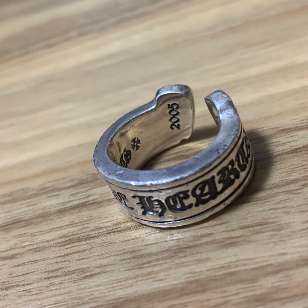 CHROME HEARTS 925 スクロールラベルリング 2005クロムハーツ