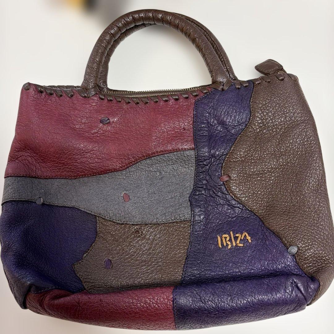 「ダルさん専用〜ʕ•ᴥ•ʔ」IBIZA　美品！希少ペッカリー　ハンドバッグ　ポー