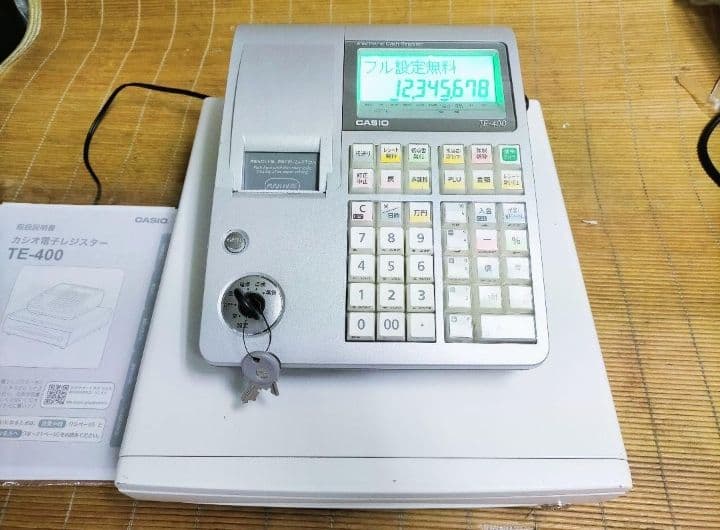 カシオレジスター　TE-400　フル設定無料　PC連携売上管理　925222