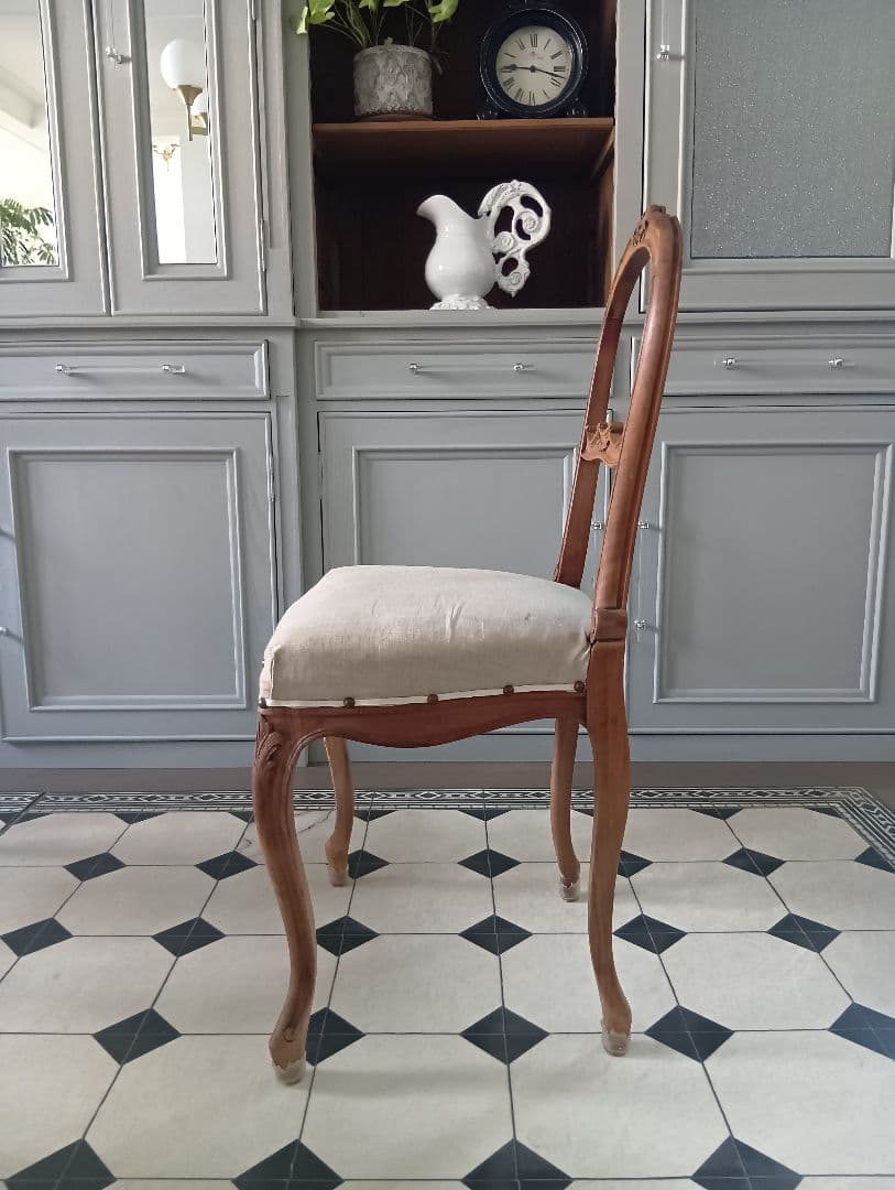 フランス アンティークチェア バルーンバック フレンチインテリア