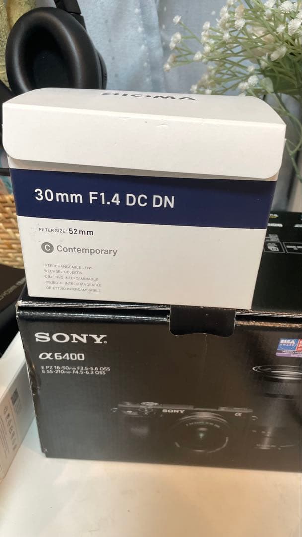 ソニー a6400 カメラ + シグマ 30mmf1.4 レンズ