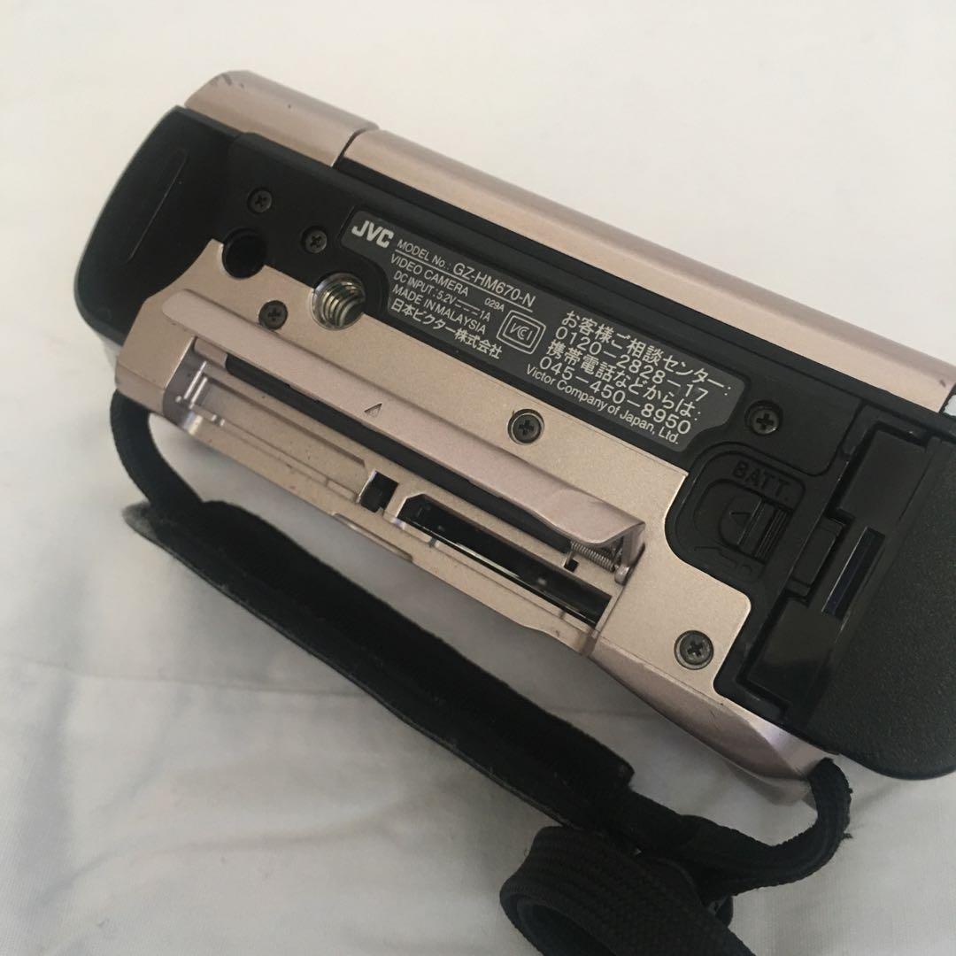 JVCケンウッド フルハイビジョンムービー ピンクゴールド GZ-HM670-N