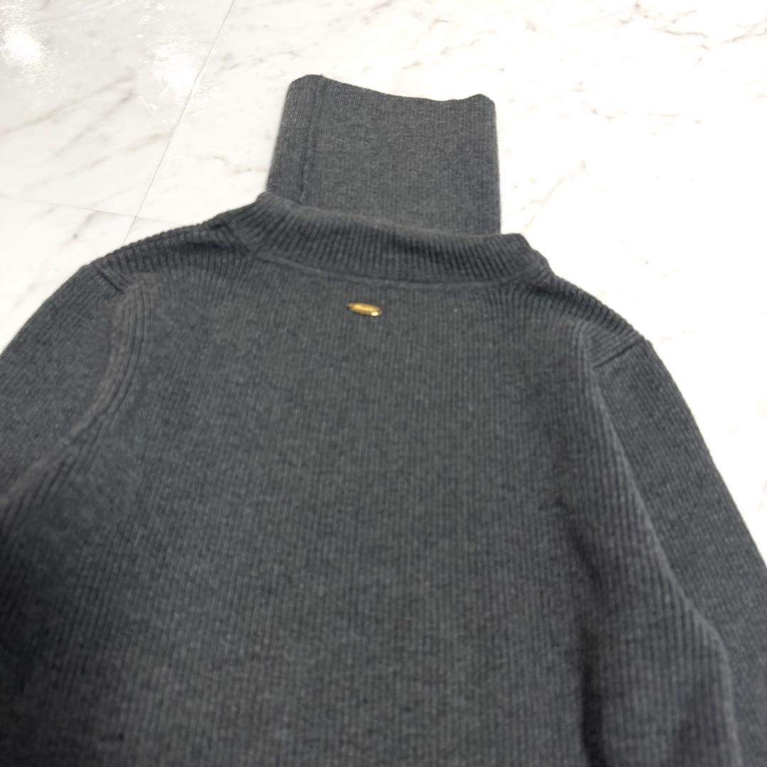 【新品タグ付き】2025✨️アニュアンス シルクカシミアブレンドリブタートルニット