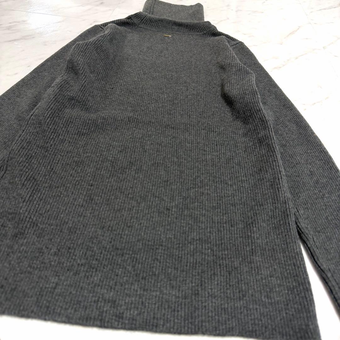 【新品タグ付き】2025✨️アニュアンス シルクカシミアブレンドリブタートルニット