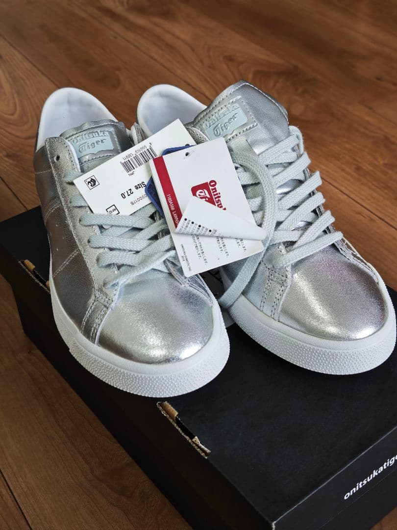Onitsuka Tiger シルバー スニーカー 27cm