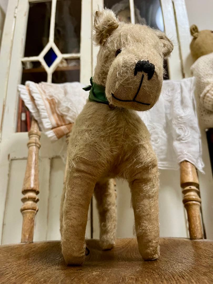 アンティーク　ヴィンテージ　テリア　ぬいぐるみ　犬　ベア　ドイツ