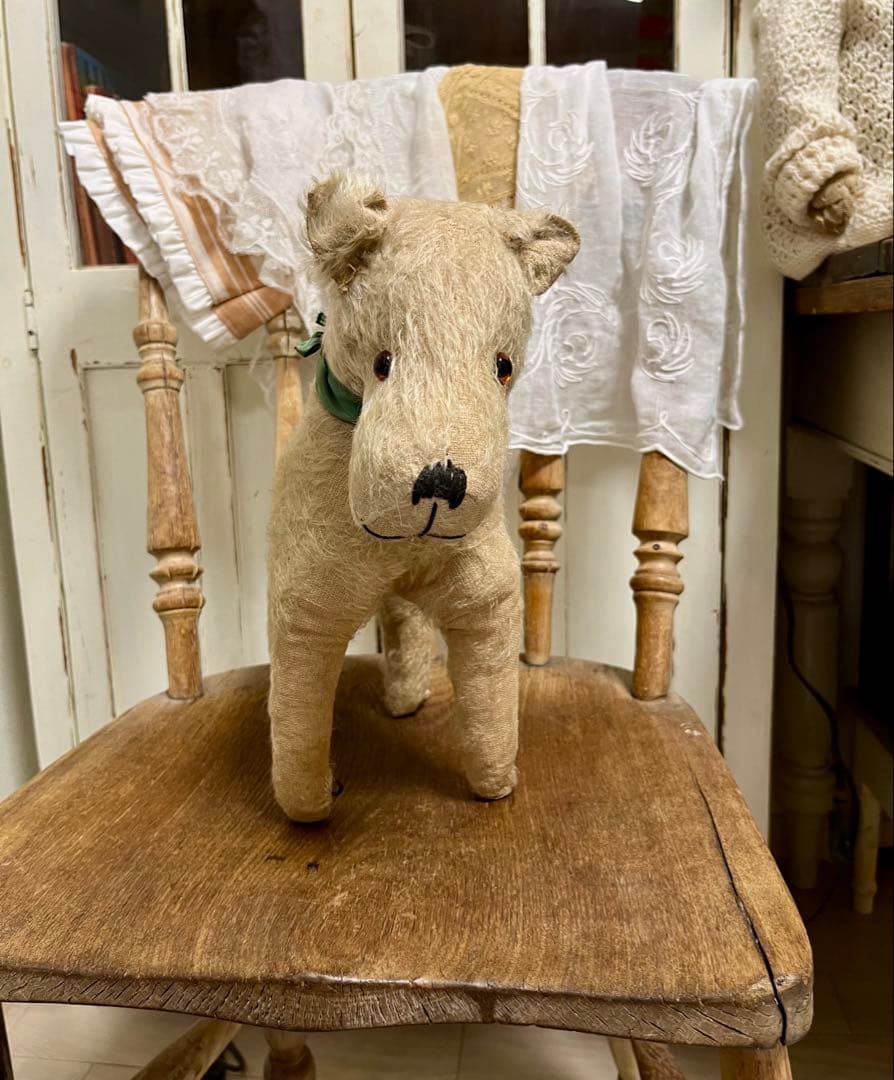 アンティーク　ヴィンテージ　テリア　ぬいぐるみ　犬　ベア　ドイツ