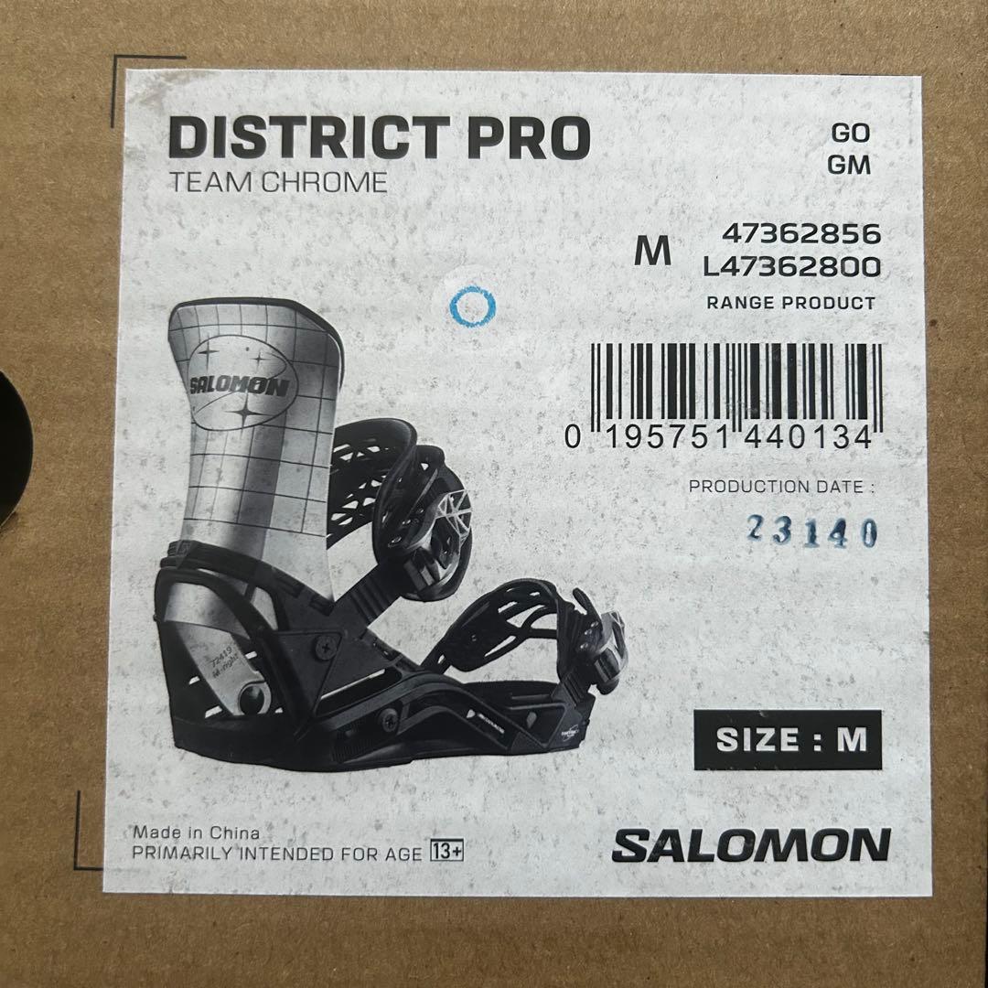 【箱付き】24-25 SALOMON DISTRICT PRO ビンディング M