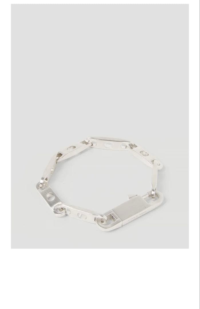 Rick Owensロゴ刻印チェーンブレスレット