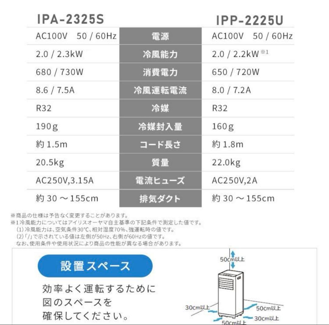 アイリスオーヤマ　スポットクーラー　IPP-2225U