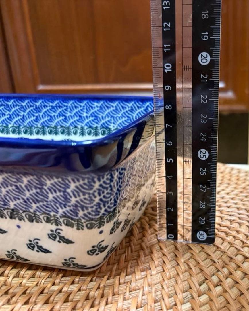 新品　ポーランド食器　ツェラミカ製　オーブンディッシュ大　ポーリッシュポタリー