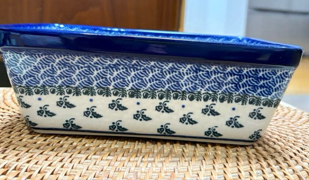 新品　ポーランド食器　ツェラミカ製　オーブンディッシュ大　ポーリッシュポタリー