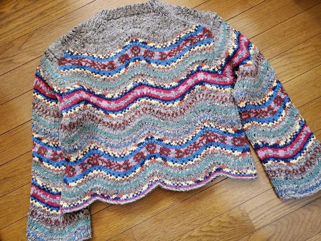 ラルフローレン　雑誌掲載　アルパカ混　マルチカラーデザインセーター　身幅５０