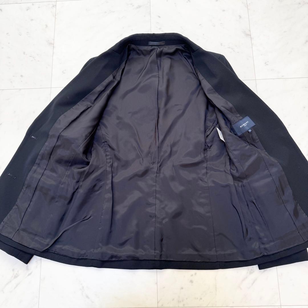 【美品】BURBERRY バーバリー パンツスーツ ビジネス ブラック 黒