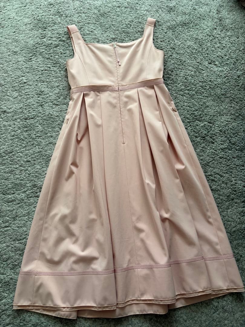 FOXY NEW YORK ノースリーブひざ丈フレアワンピース 40 ピンク