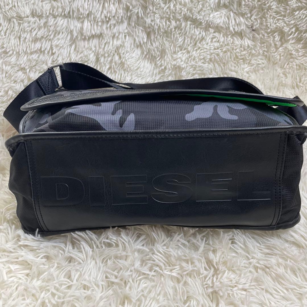 極美品✨　DIESEL メッセンジャーバッグ　レザーナイロン　カモフラ　y2k