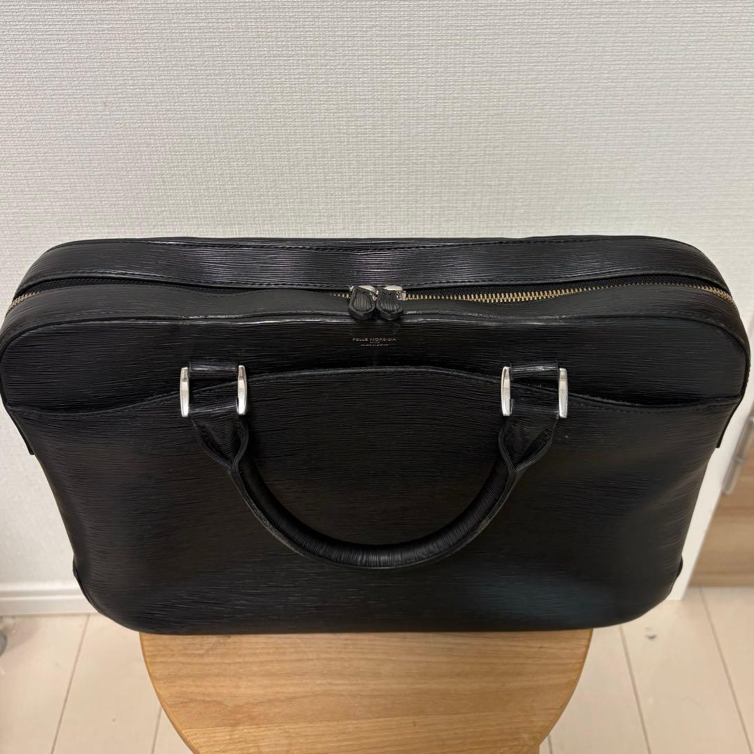 PELLE MORBIDA ペッレモルビダ ビジネスバッグ ブラック ストラップ