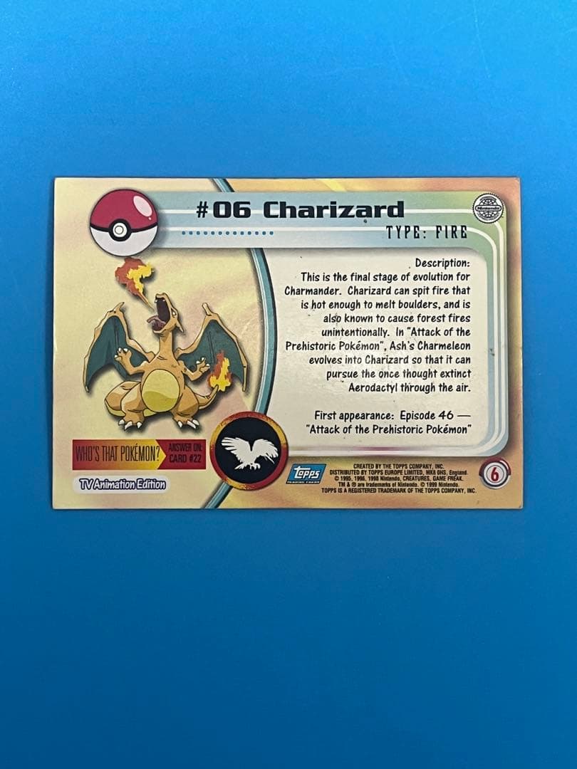 #06 Charizard トレーディングカード Topps リザードン