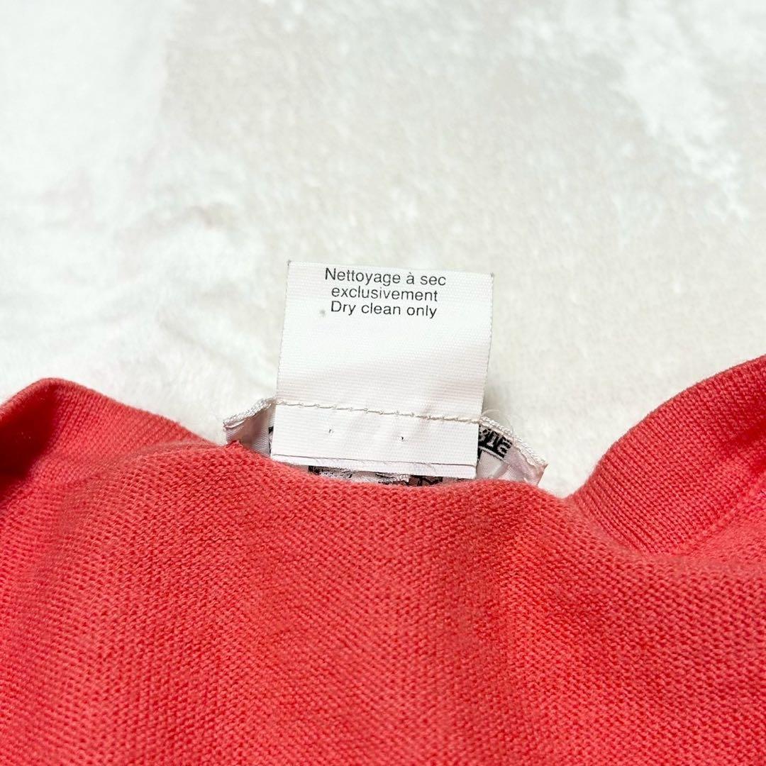 ★美品★エルメス　カーディガン　スカーフ柄　カレ　シルク　金ボタン　セリエボタン