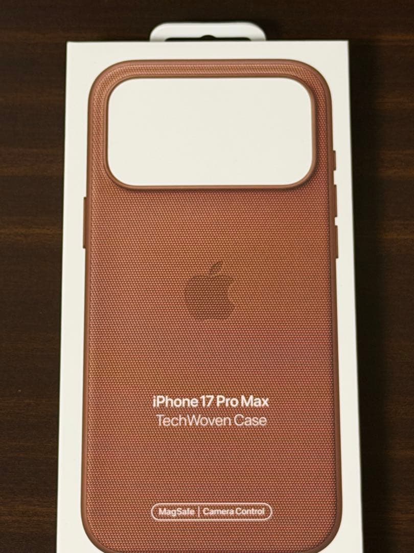 iPhone 17 Pro Max純正テックウーブンケース　シエナ