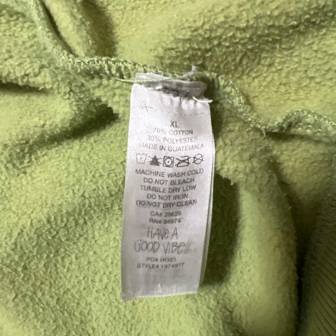 Stüssy ライトグリーン パーカー XL