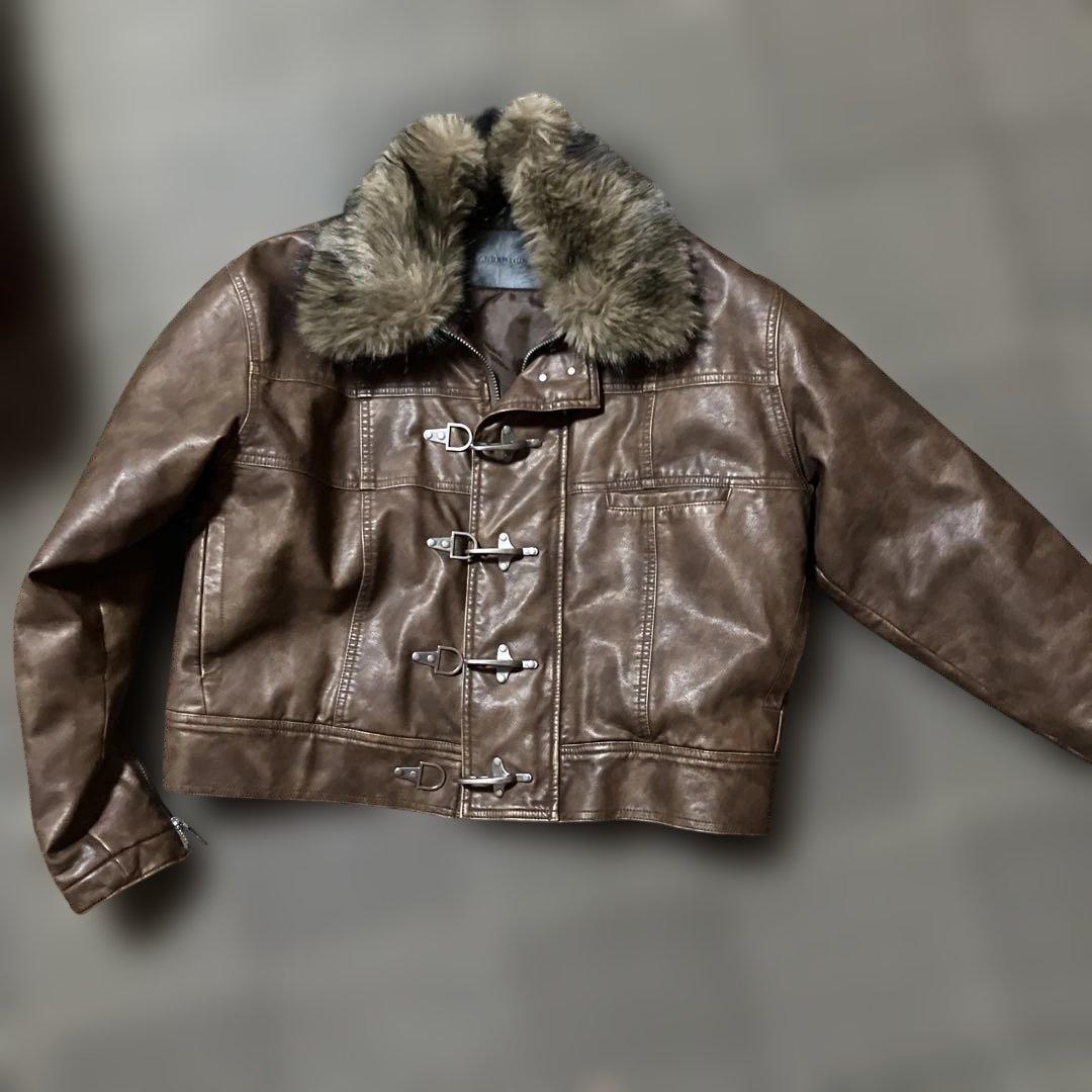 ANDER HUNKレザーファイヤーマンファージャケット