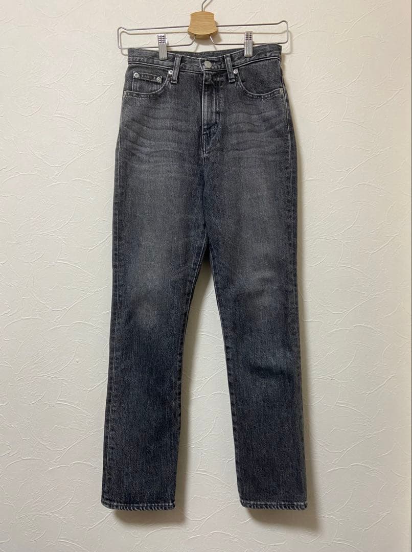 anuans グレー スリムデニム