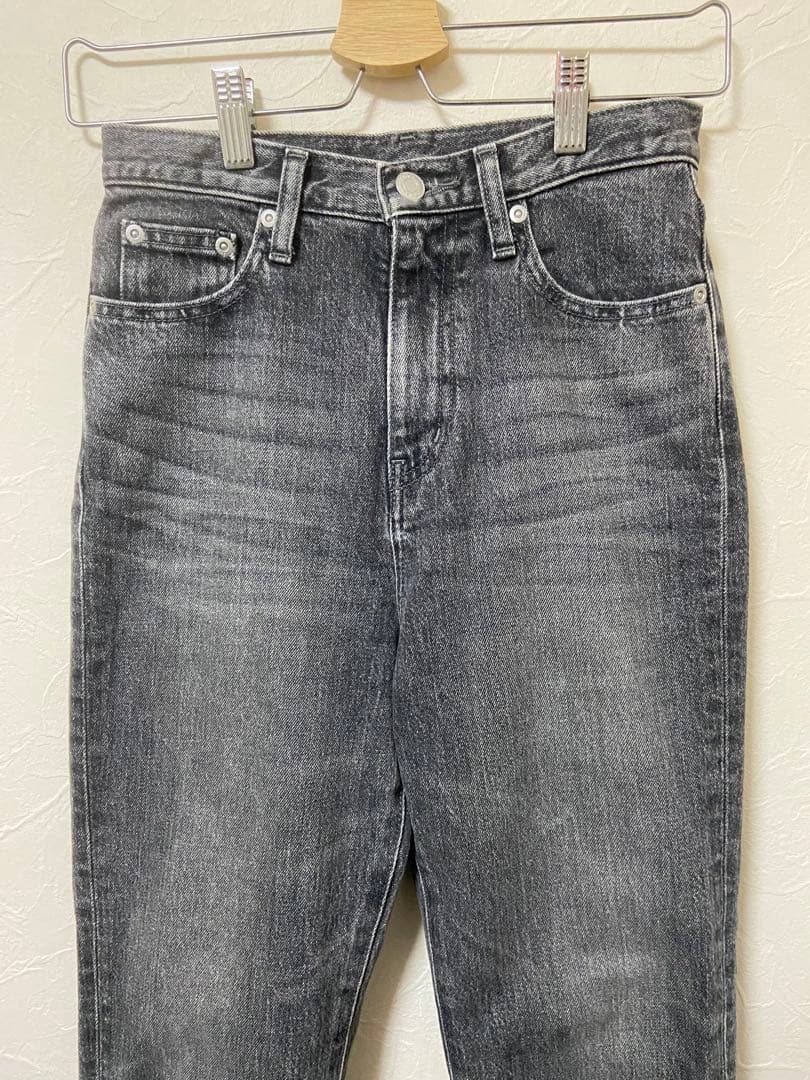 anuans グレー スリムデニム