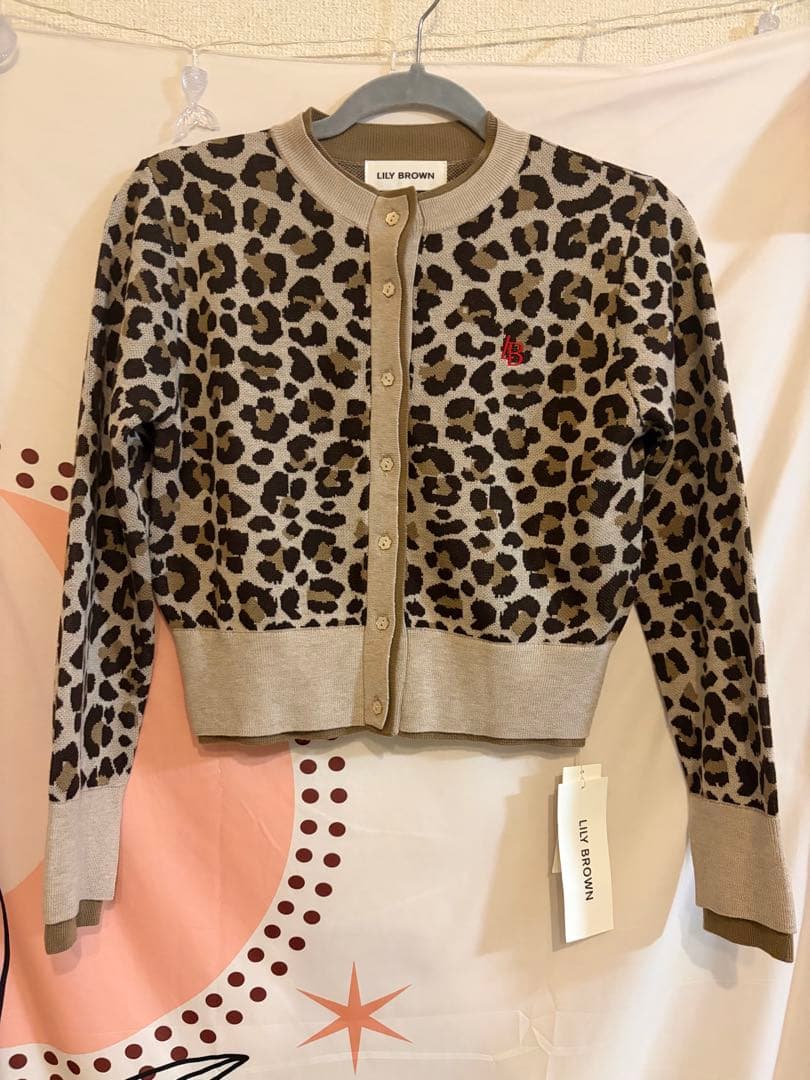 LILY BROWNカシミアブレンドレイヤードカーディガン