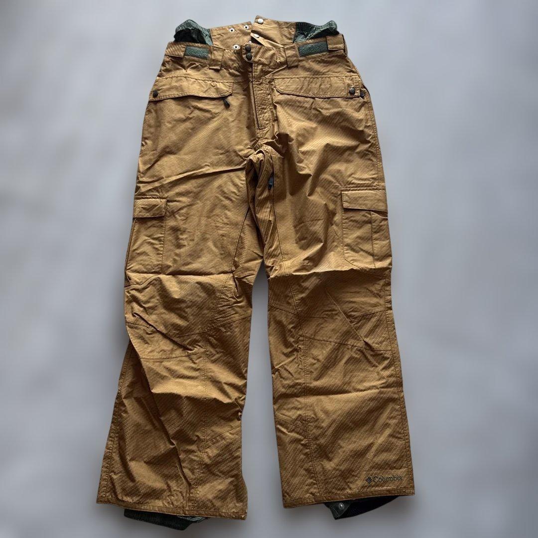 コロンビア【セットアップ】スノーボードウェアL オムニテック　カモフラ　ベージュ