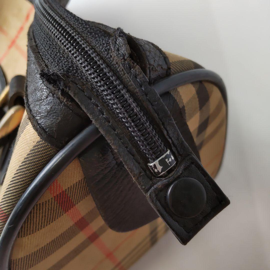 BURBERRY バーバリー ミニボストンバッグ ノバチェック シャドーホース
