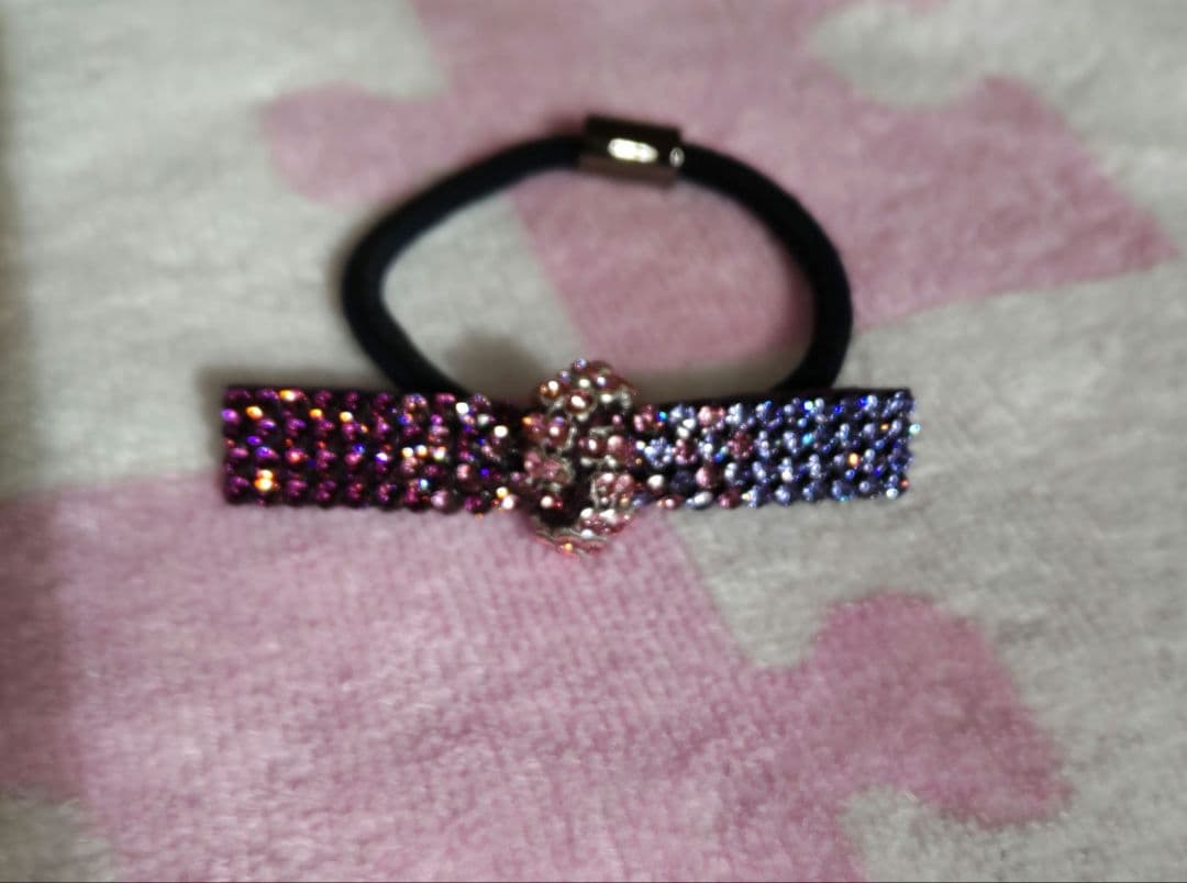 最終価格❗コンプレックスビズ⭐パープルミックスりぼんゴム超美品