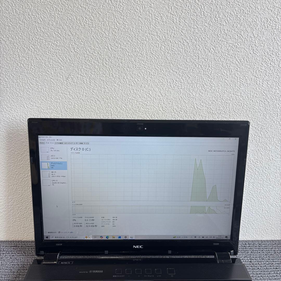 NEC LAVIE NS750/G i7-7500U メモリ4GB タッチパネル