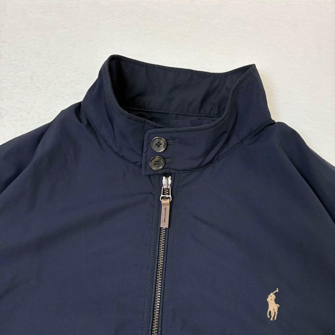 ポロラルフローレン　ナイロンジャケット　ブルゾン　ポニー刺繍　ネイビー　Lサイズ