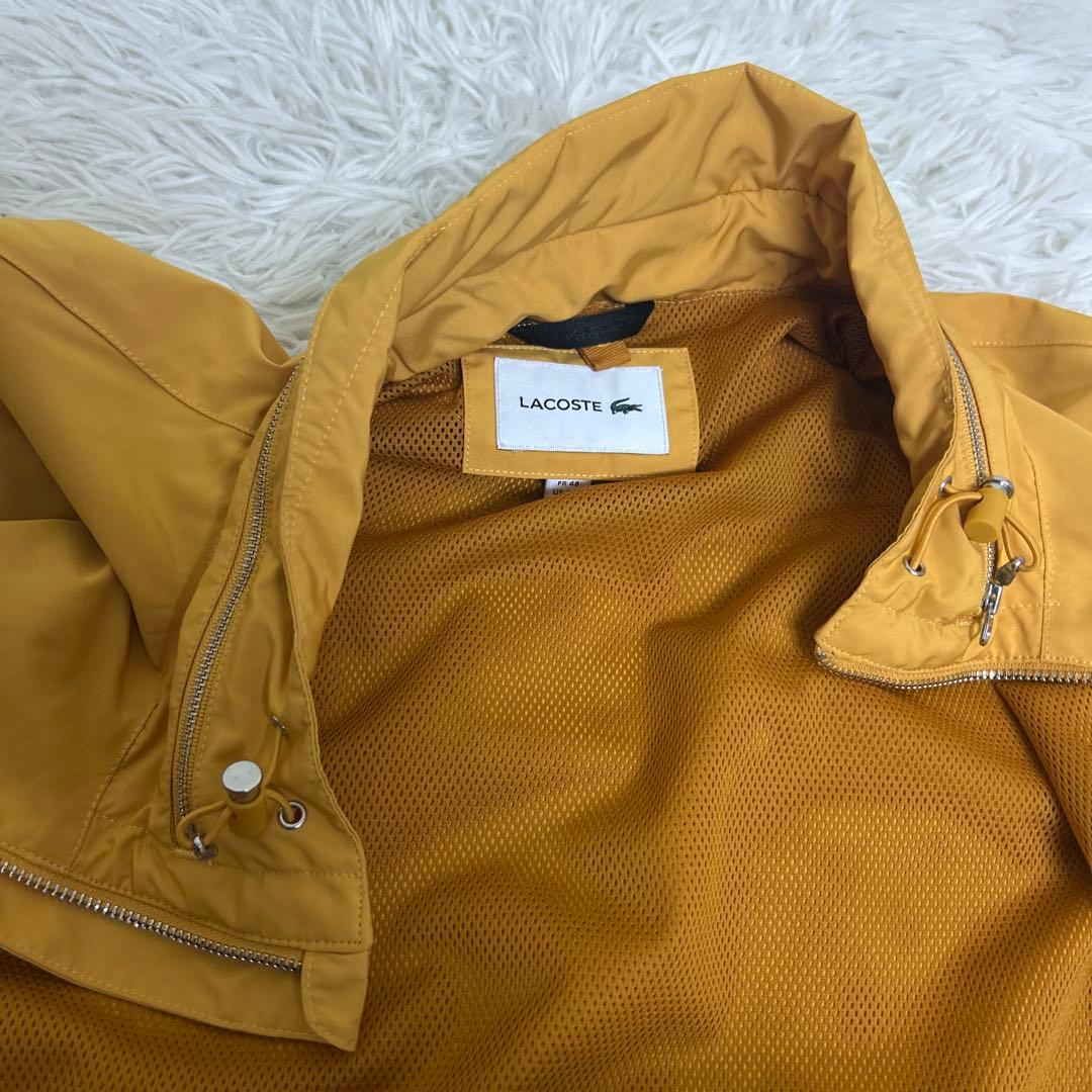【未使用タグ付き】ラコステ　フード内蔵　スタンドカラー　ジップアップジャケット