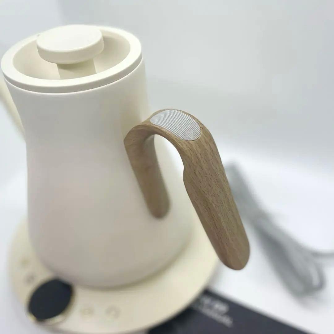 Epeiosエペイオス ケトル 電気ケトル 温度調節 保温 電気ポット　ホワイト