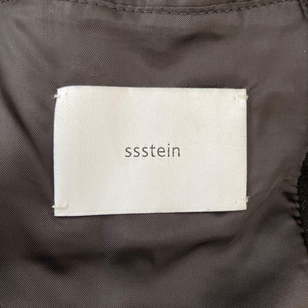 ssstein 黒 Cow Suede Car Jacket カーコート