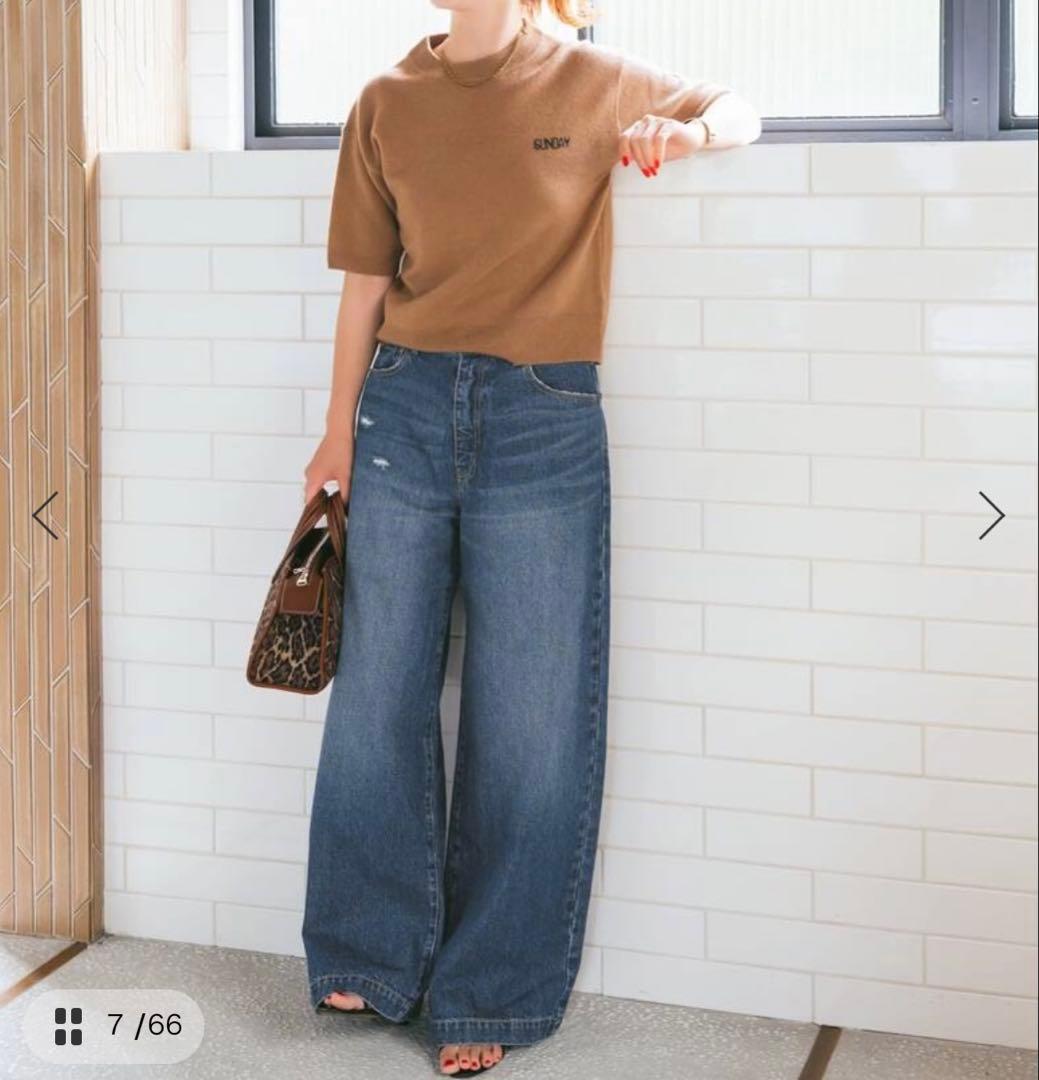 Spick&Span 51/2ファイブアンドハーフバギーデニム 26