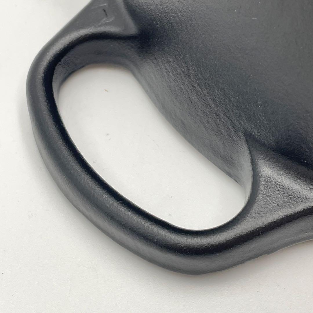 未使用　ルクルーゼ ココット ロンド　20cm マットブラック　シルバーツマミ