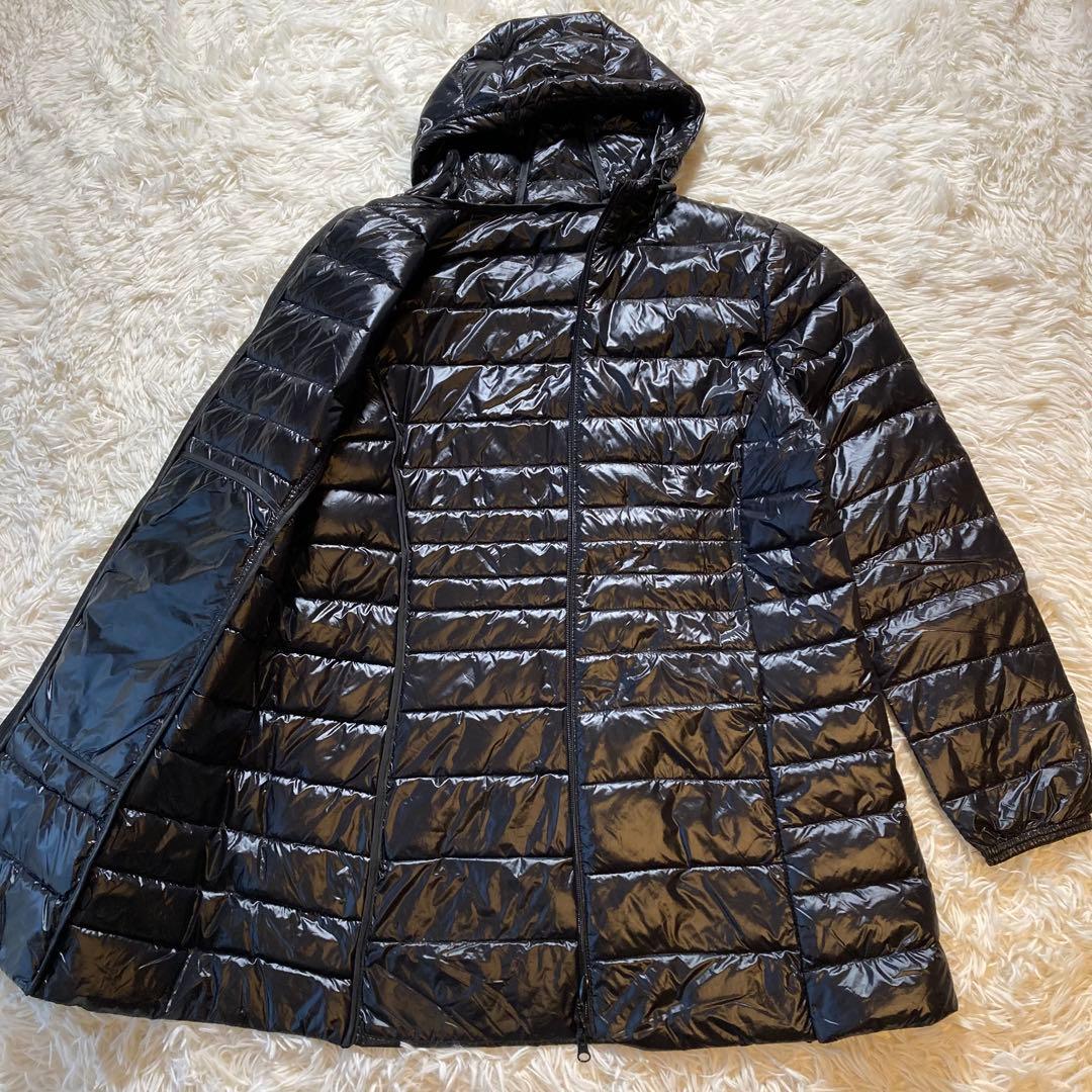 極美品 ユニクロ ウルトラライトダウン パーカー 限定 3XL 黒 ブラック