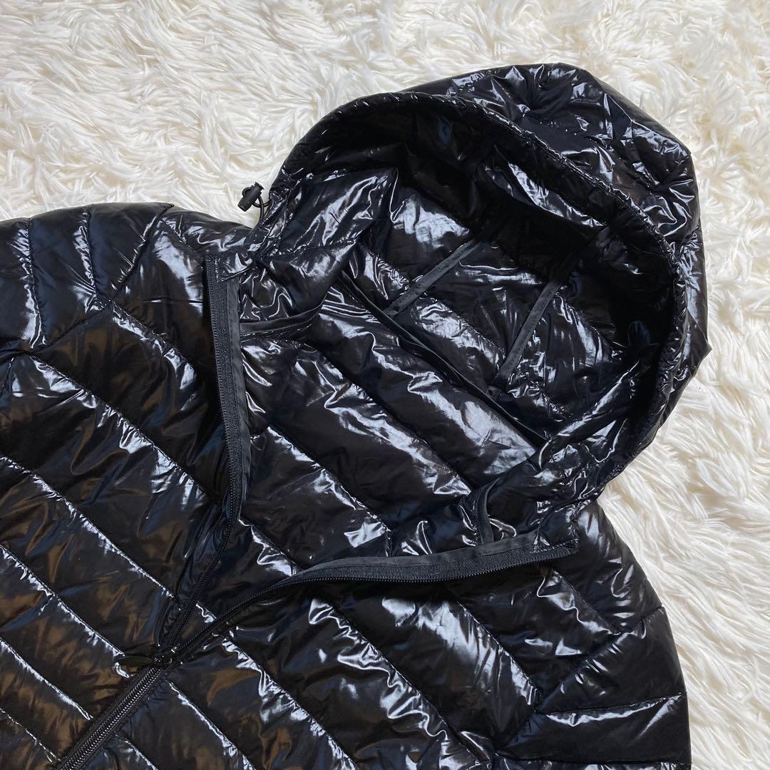 極美品 ユニクロ ウルトラライトダウン パーカー 限定 3XL 黒 ブラック