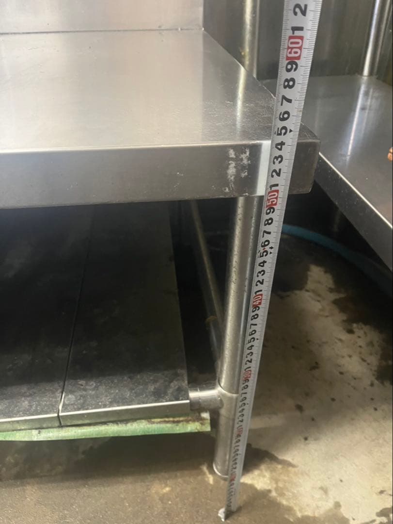 送料込　作業台　ステンレス　スープ用　バックガード付　コンロ台　ラーメン