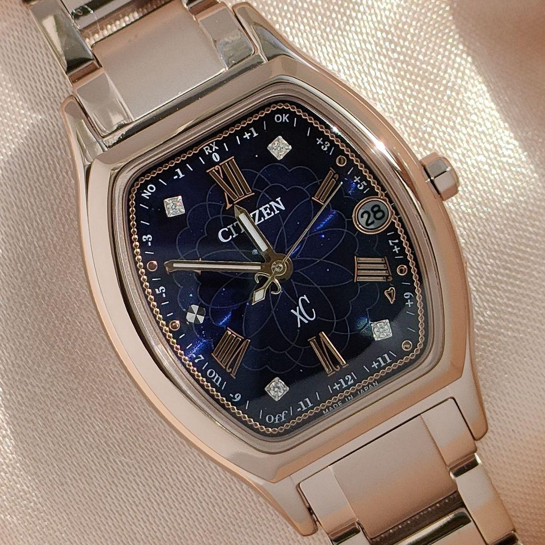 ◆限定◆極美品 CITIZEN XC/ クロスシー 花明かり 電波時計( ルキア