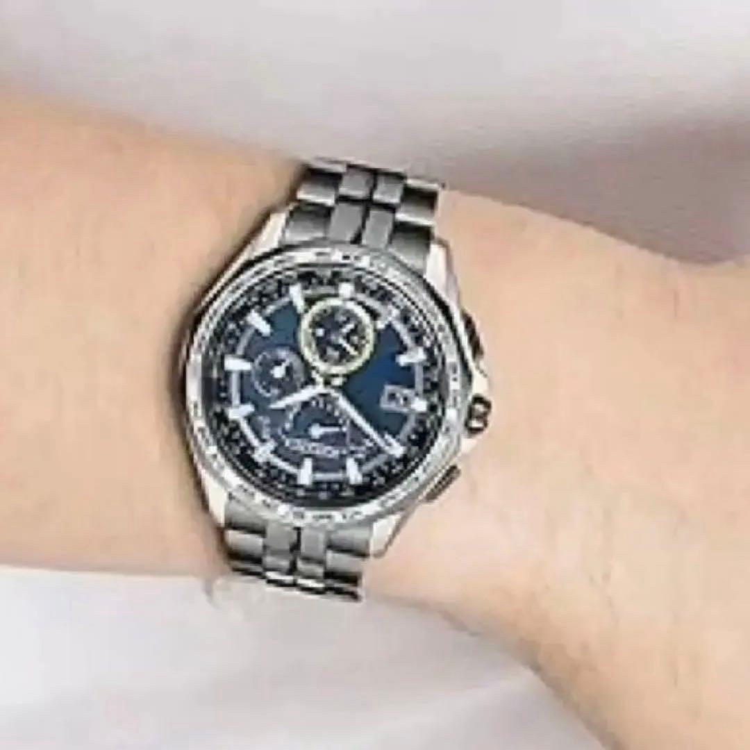 【美品】シチズン時計 アテッサ エコ・ドライブ電波時計 30周年記念限定モデル