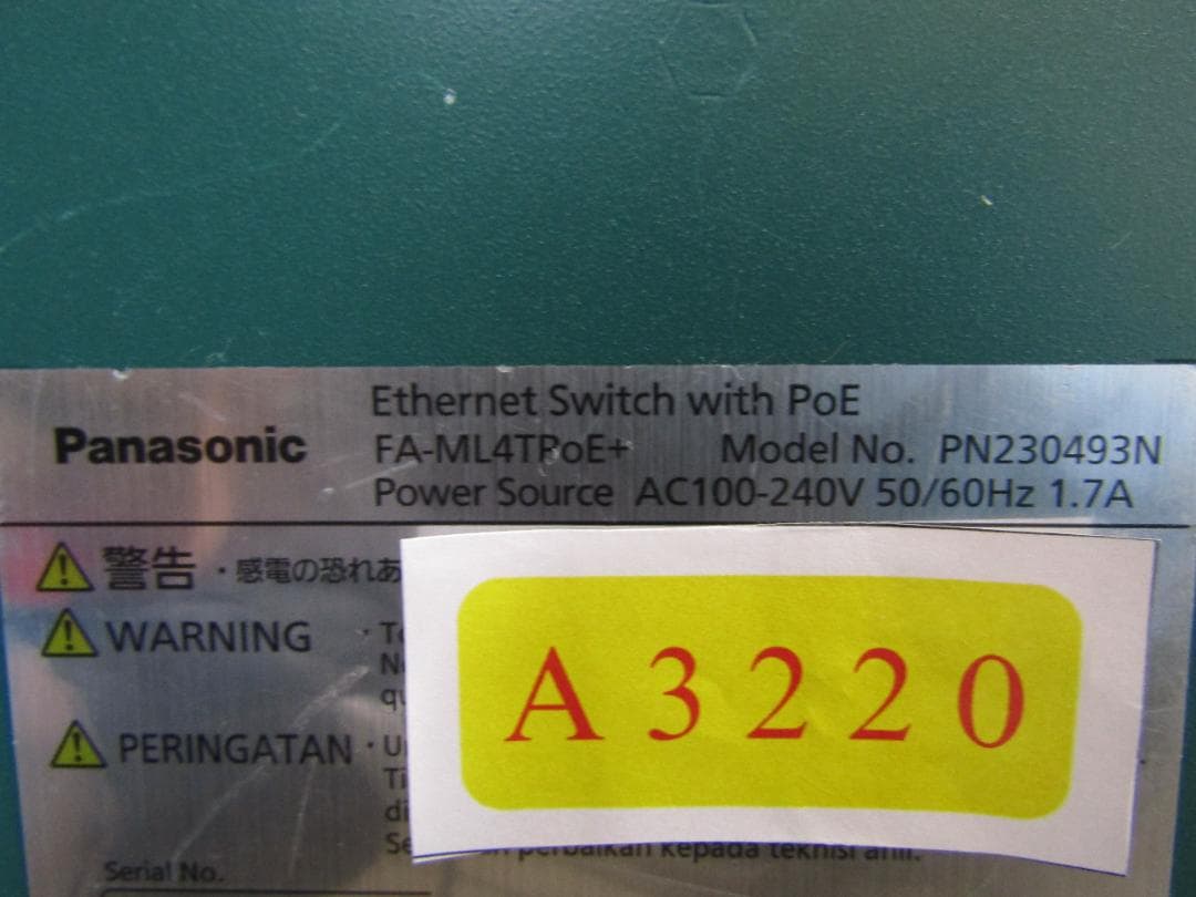 ルーター・ネットワーク機器 A3220 PANASONIC FA-ML4TPoE+(PN230493N)